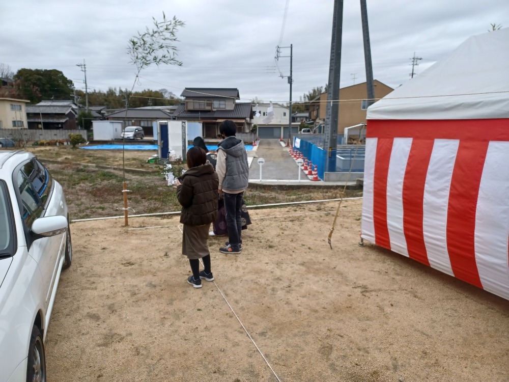 地鎮祭　四方清め