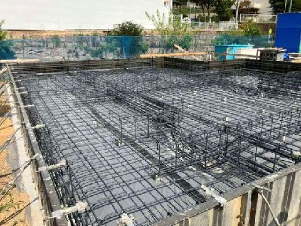 基礎配筋完了