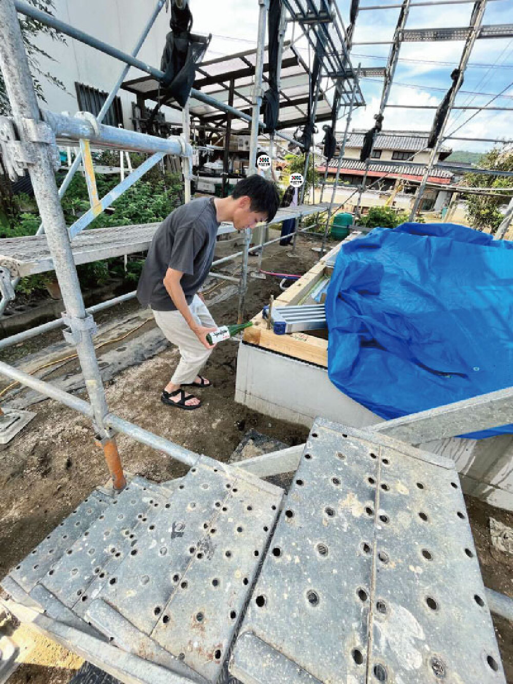 上棟前建ち（お清め）