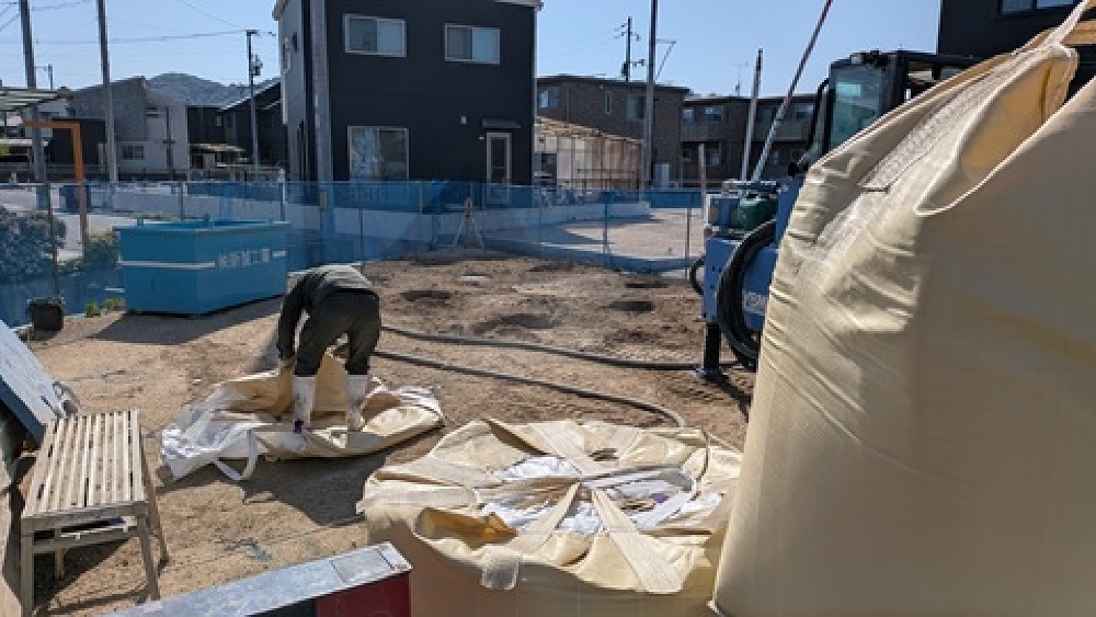 地盤改良着工