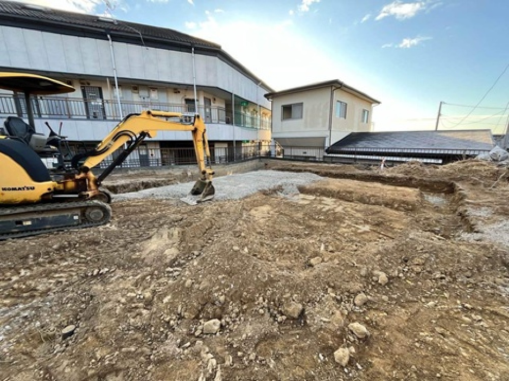 基礎工事がスタートしました