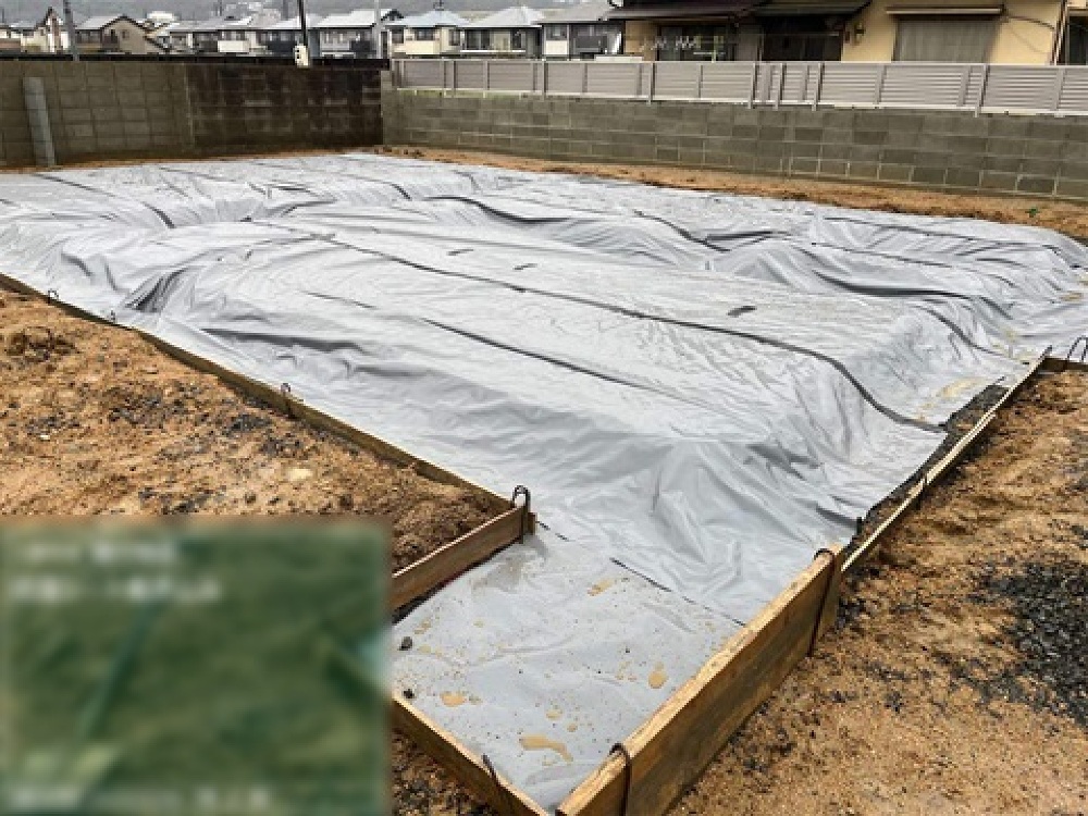 防蟻防湿シート施工