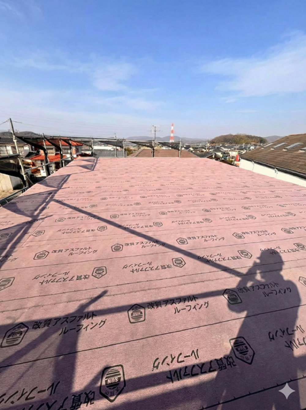 ルーフィング施工