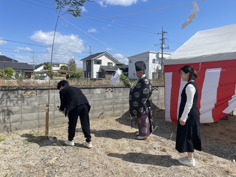地鎮祭（四方お清め）