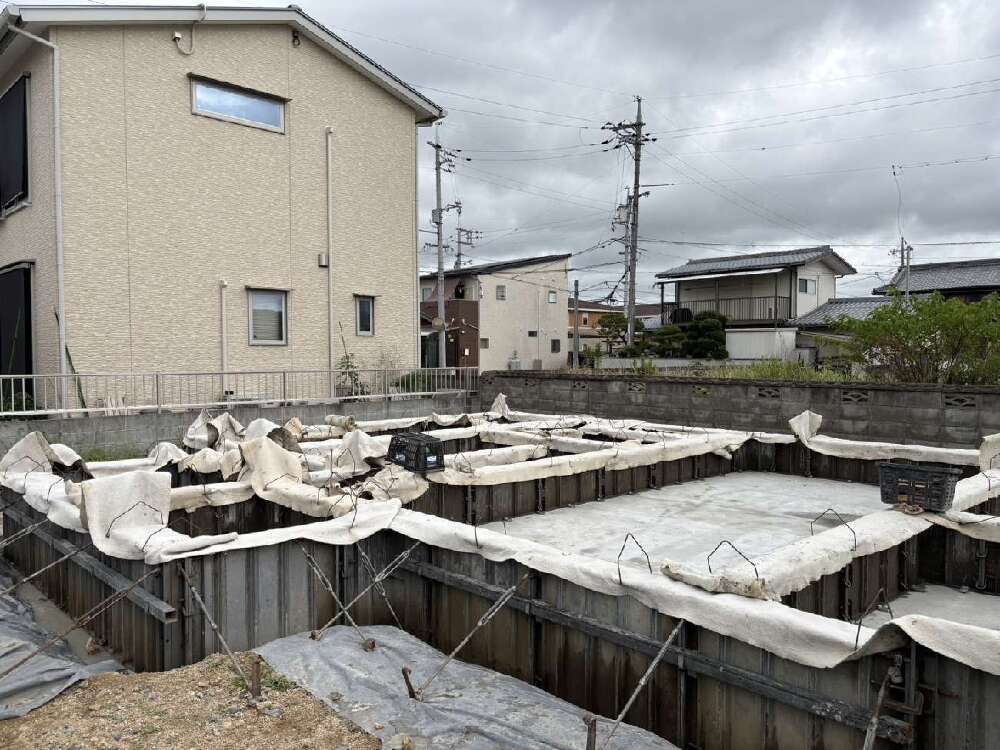 立ち上がりコンクリート施工